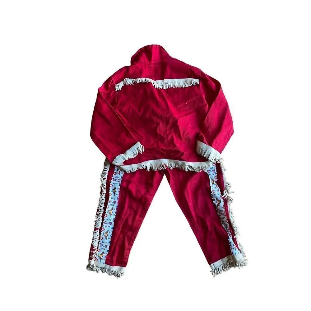 plainsman blue vintage Jean Corp children’s Native American costume